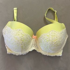 Victoria’s Secret Dream Angels Lace Bra – Yellow, 32DDD